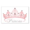 CafePress Princess Crown Rectangle Bumper Sticker Car Decal