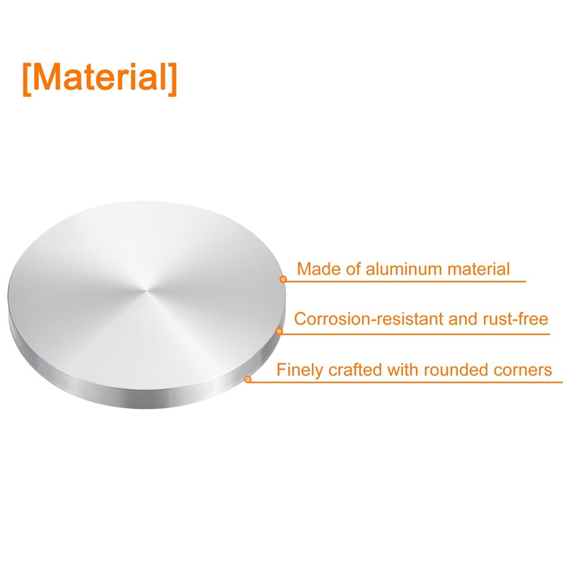 sourcing map M10 Thread 100 mm Diameter Round Shape Aluminium