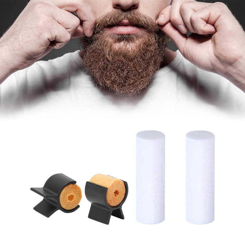 2 Pairs of Handlebar Moustache Training Wheels, Moustache Curler Shape