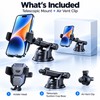 Car Phone Mount for Dashboard, Windshield & Air Vent, Telescopic