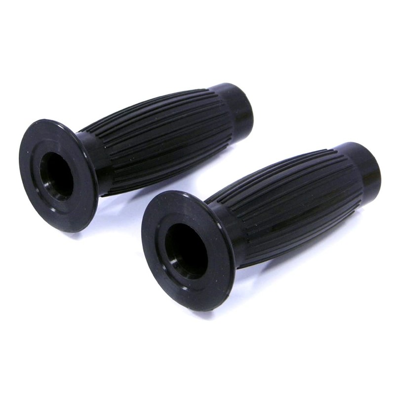 Black Barrel Style Hand Grips fits 7/8" 22mm Motorbike Motorcycle