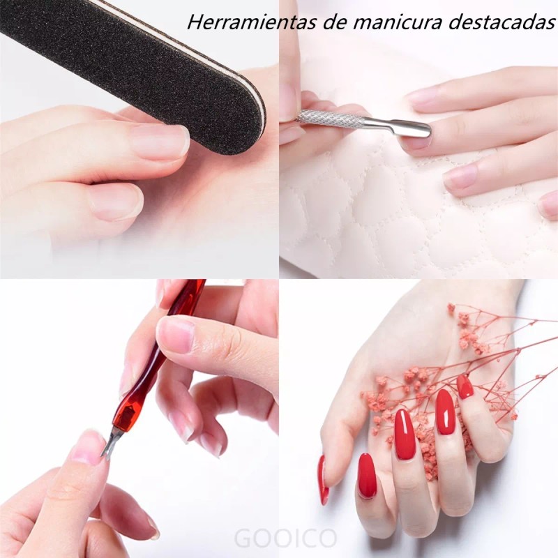THE9SHOP 140 Accesorios De Uñas Polygel Para Manicura Moldes,tips Set