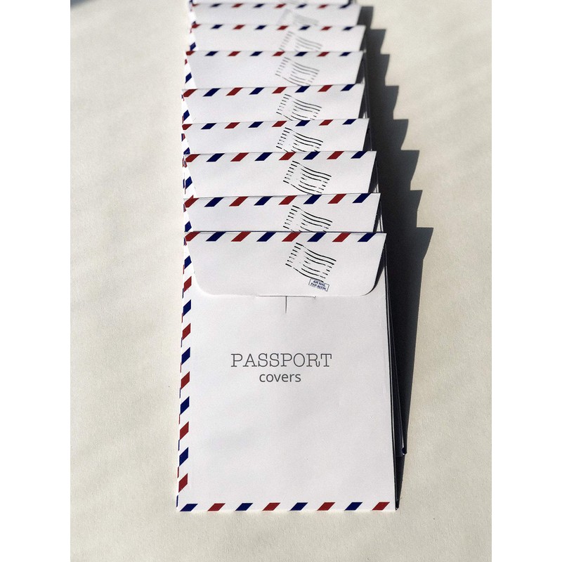 Passport holder with stamps eco friendly leather colorful case