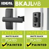 Ideal Security AJ Modern Lever Set for Storm Doors, Matte