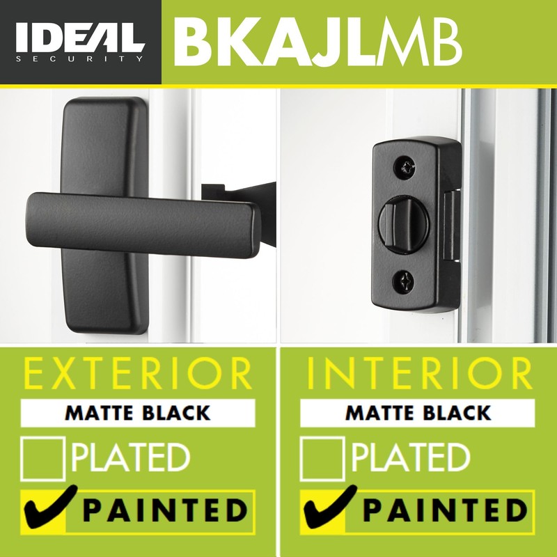 Ideal Security AJ Modern Lever Set for Storm Doors, Matte