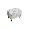 Eco-Ancheng Stretch Ottoman Cover Rectangular Storage Ottoman Slipcover Footrest Stool