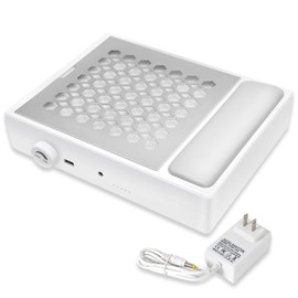 Professional Nail Dust Collector, Dust Collector Nail Tech with Reusable Filter, Powerful Vacuum Cleaner, Adjustable Speed Nails Extractor Vacuum for Acrylic Nails Polishing Manicure Salon, Low Noise