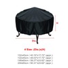 Baogu Cover for round patios, fire pit covers (3XL (148