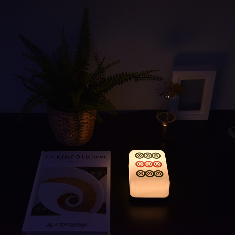 Mahjong Night Light USB Rechargeable Dual Color Temperature LED Night