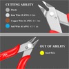 5 Pack Flush Cutters MC-170, MONVICT Wire Cutters 5 Inch
