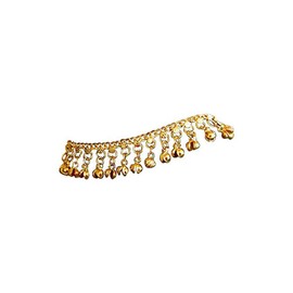 Uma Indian Traditional Belly Dance Ghungroo Brass Anklet, No Color, Size No Size