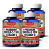 Tonglife Premium Omega3 1300+Vitamin D (1301.2mg x 180 capsules) 4 bottles / 통라이프 프리미엄오메가3 1300+비타민D(1301.2mg x 180캡슐)4병