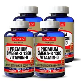Tonglife Premium Omega3 1300+Vitamin D (1301.2mg x 180 capsules) 4 bottles / 통라이프 프리미엄오메가3 1300+비타민D(1301.2mg x 180캡슐)4병