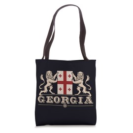 National flag of Georgia, Five Cross Flag Tote Bag