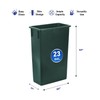 Plexon 23 Gallon Slim Trash Can - 30" H x