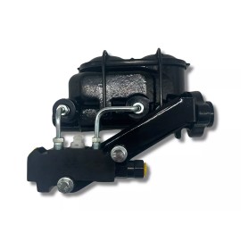 Retromod Garage GM Master Cylinder with Disc/Disc Proportioning Black 1 1/8" Bore