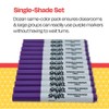 School Smart Washable Art Markers, Conical Tip, Purple, Pack of