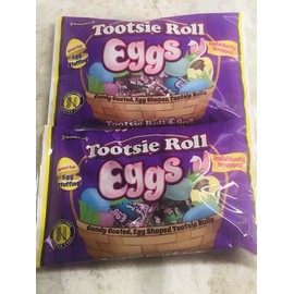 Tootsie Roll 2 Bags of Candy Coated, Egg Shaped Tootsie Rolls:3.5. See Below