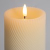 ANGELLOONG Flickering Flameless Candle with Remote, Real Wax Battery Operated