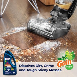 Bissell® Multi-Surface with Febreze + Gain, 34451, 64 oz, Safe of Sealed Hard Floors and Area Rugs, Dissolves Dirt, Grime, and Tough Sticky Messes, Febreze Original Gain Scent