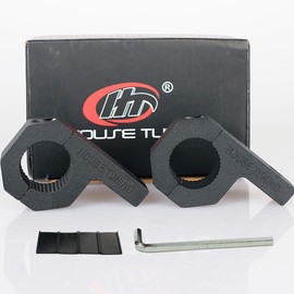 House Tuning 1.0 inch Holder Clamp Aluminum (25mm Diameter) Tube Clamps Mount Bracket Horizontal Bar Clamp kit for Work Light Bar(2pcs-1.0" Clamp)