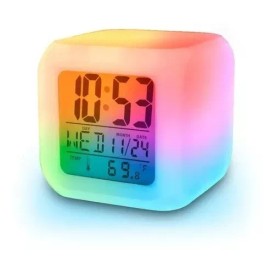 Glowing LED Reloj Alarma Digital De Cubo Con Luz Led