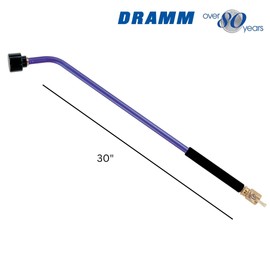 Dramm ColorMark Soft Rain Watering Spray Wand – 30” Long, Gold – Lightweight & Durable with 8" Foam Grip and Brass Shut-Off Valve – Ideal for Hanging Baskets, Planters, Gardens, Shrubs & Seedbeds