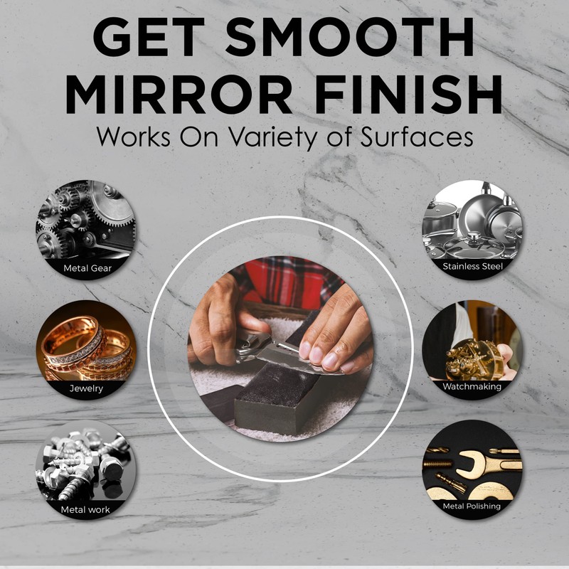 Black Emery Polishing Compound - a course compound used for