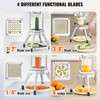 Happybuy Commercial Vegetable Fruit Chopper, Stainless Steel French Fry Cutter