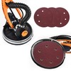 225mm Hook and Loop Disc 80 Grit, 30Pcs 225mm Sandpaper