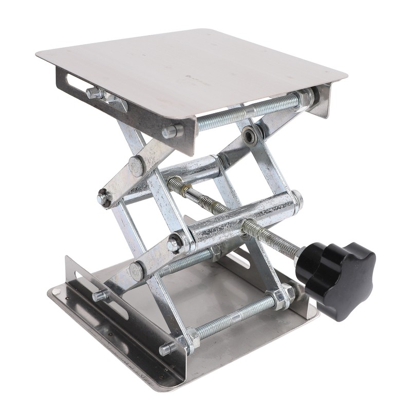 Stainless Steel Lab Jack Scissor Stand Platform 4x4in Expandable Height