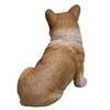 Fachhandel Plus Decorative Corgi Animal Figurine Dog Puppy Sitting Detailed