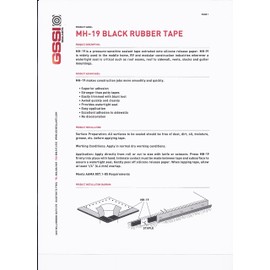 GSSI Sealants Butyl Tape 1/8" x 1" x 100' (2 Rolls at 50') Black