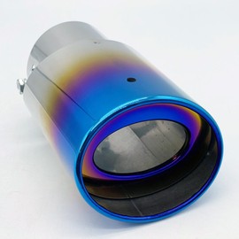 LEXOR Muffler Cutter, Single, 1 Roll, Straight Facing, General, Flip-up, Titanium Style, Mini Car, Stainless Steel, Large Diameter, Aero Parts, Dress Up