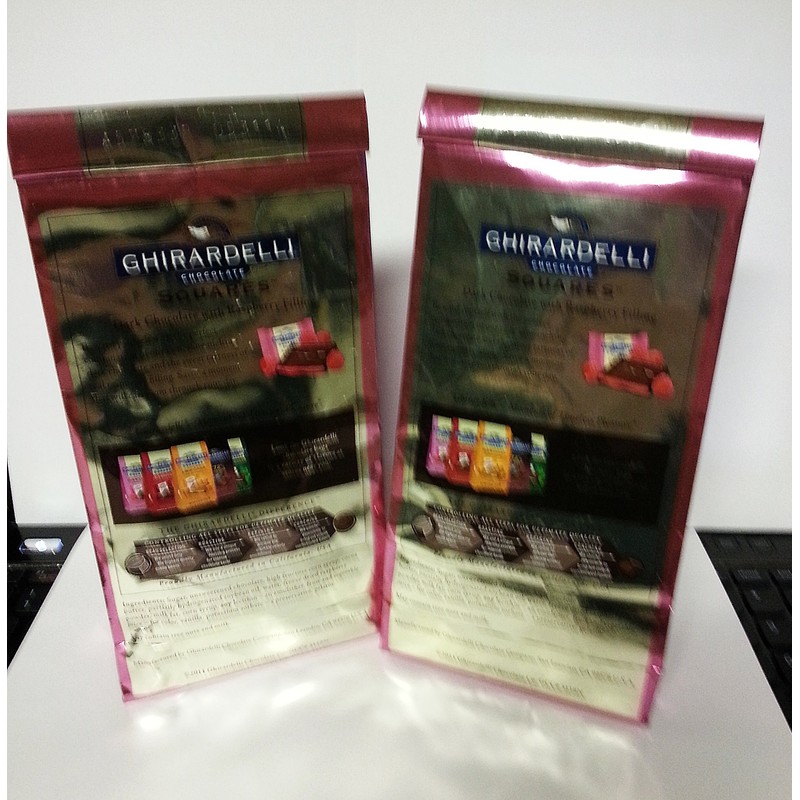 Ghirardelli Dark Chocolate Candy Squares with Raspberry Filling 6.38 Oz.