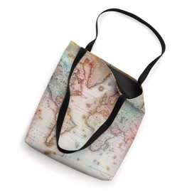 Retro Vintage World Map Art Style Gift for Geography Teacher Tote Bag