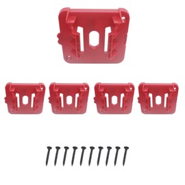 OZXNO 5 Pcs M18 Battery Holder Wall Mount Batteries Storage Battery Mounts Dock Holder for Work Van Shelf Toolbox