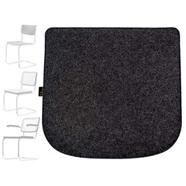 Felt Seat Cushion for Breuer Thonet 80-S32-S43-S64 Chair Cushion in 2 Colours for Reversible Dark Grey/Mottled Grey