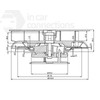 Low profile rotary vent for vans buses wind driven rotating