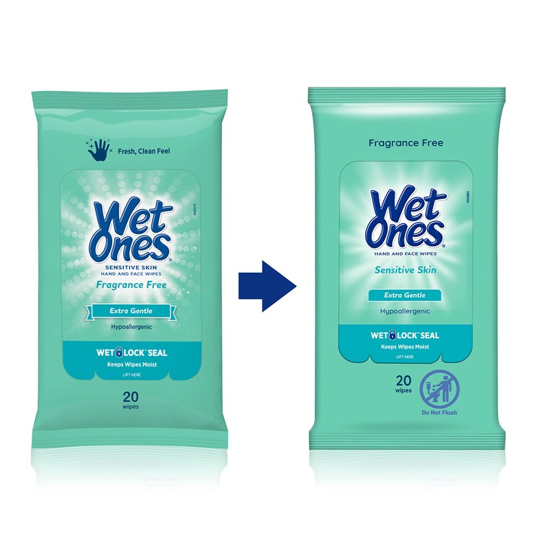 Wet Ones Wet Ones Sensitive Skin Wipes | Unscented Face