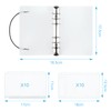 A6 Ring Binder Notebook with 20Pcs Plastic Binder Envelopes Binder