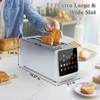 Long Slot Toaster 4 Slice, Touch Screen LED Display, 1.5”
