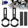 Biqing 2PCS Motorcycle Spotlights Mounting Brackets,Aluminium Front Fork Tube Clamp
