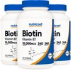 Nutricost Nutricost Biotin (Vitamin B7) 10,000mcg, 240 Caps (3 Bottles)