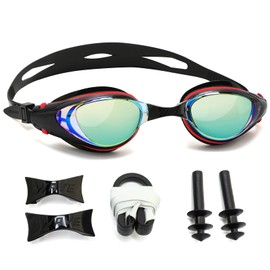 WAVE Myopic Swimming Goggles, No Leakage, Anti-Fog, UV Protection, Nearsighted Swimming Goggles