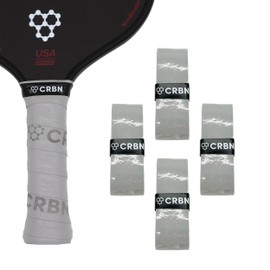 CRBN Drytec™ Overgrips - Pickleball Paddle Grip Tape - Absorbs Shock & Moisture - 4-Pack, White