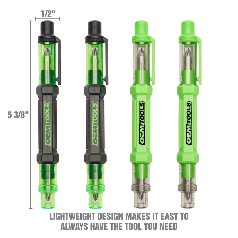 OEMTOOLS 22537 6 Way Pen Screwdrivers 4 Pack, Portable Multipurpose
