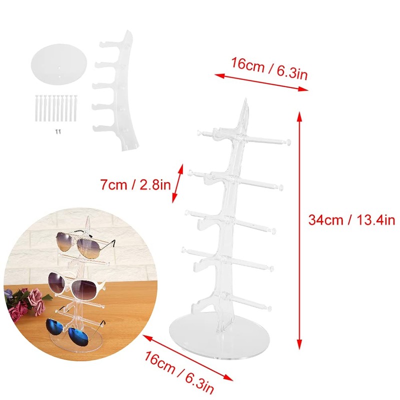 5 Pairs Eyeglass Holder for Glasses Storage Sunglasses Glasses Holder