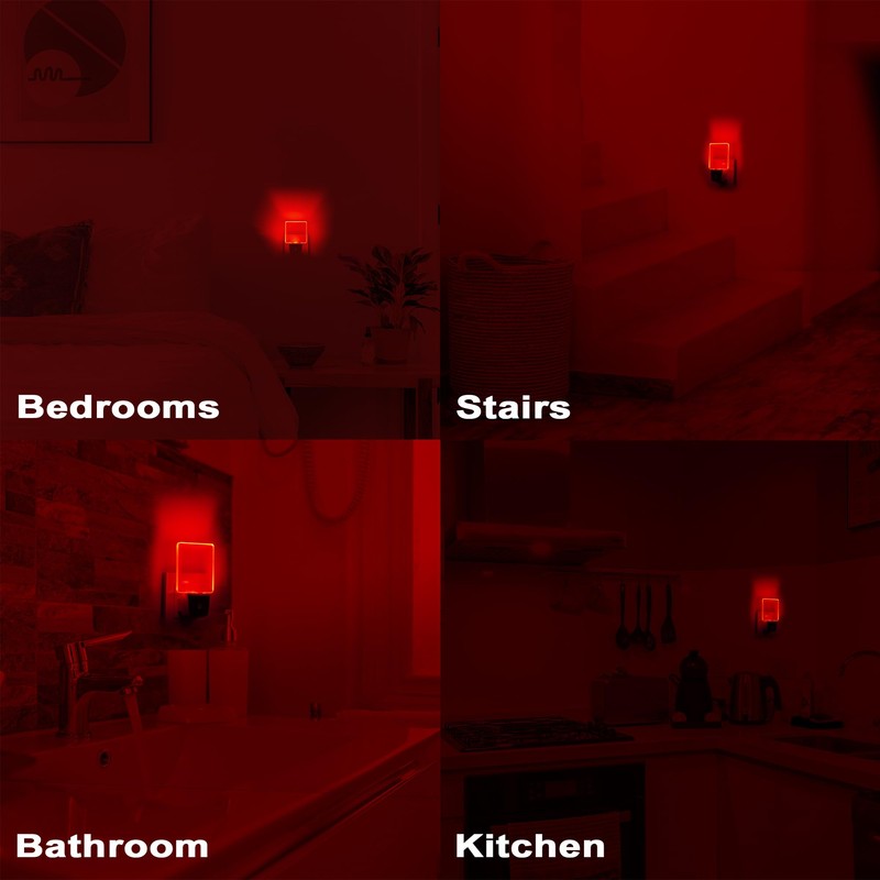 2 Pack 0.5W Plug in LED Night Light with Dusk