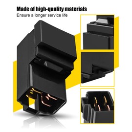 30A 4-Pin 12V Starter Relay Fit for Kubota Tractor L2501 B2601 MX5800 Yamaha ATV Grizzly 700 Kodiak 450 Suzuki Motorcycles DR-Z400 KingQuad 750 Replace CA1a-12V-A-5 ACA12115 ACA12115-3, 1Pcs